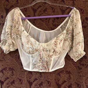 Cottage core bustier